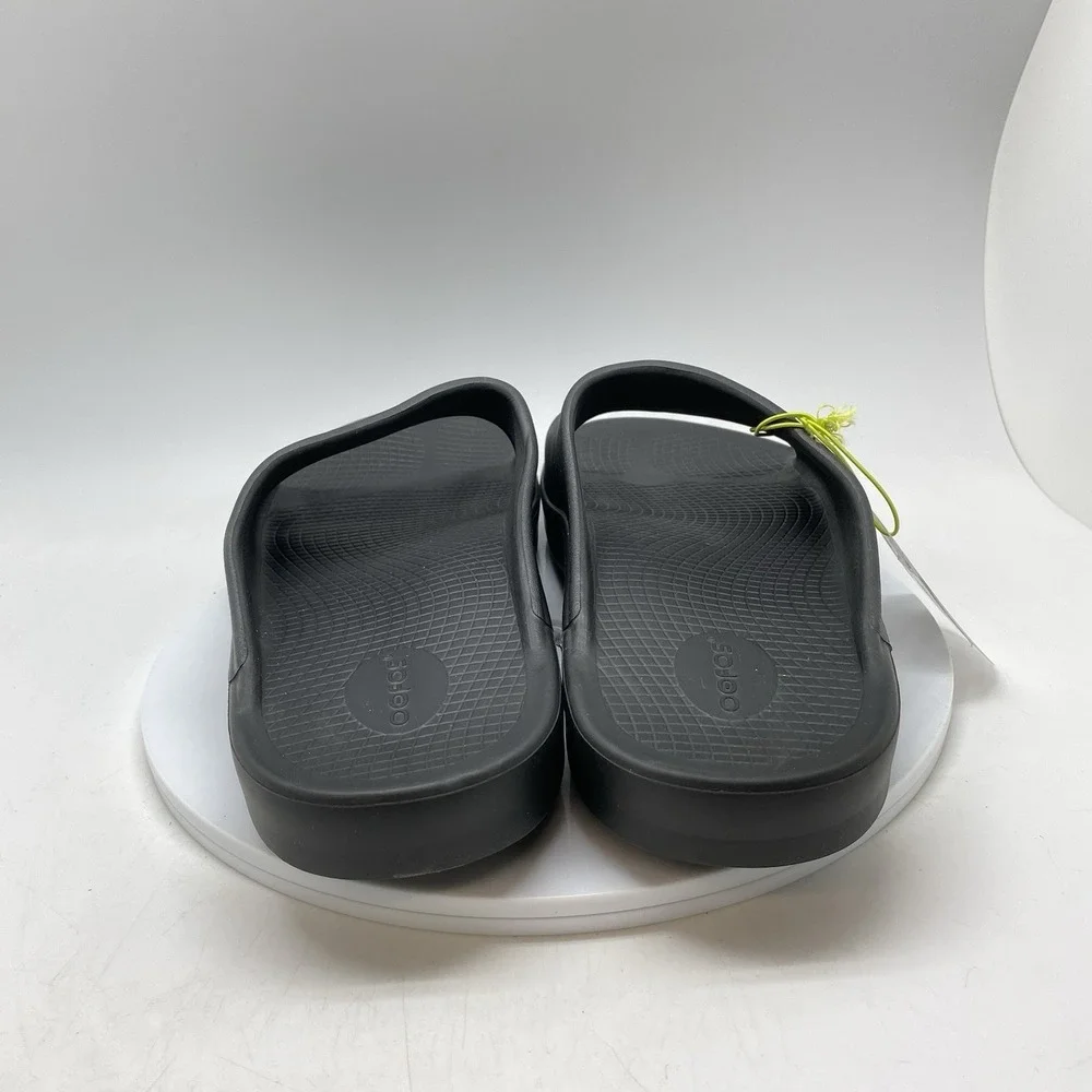 Oofos OOahh Sport Sandals Mens 14 Womens 16 Black Open Slip On Recovery Rubber